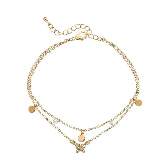 Red by Kiss Jewelry - 14K Gold Plated Anklet