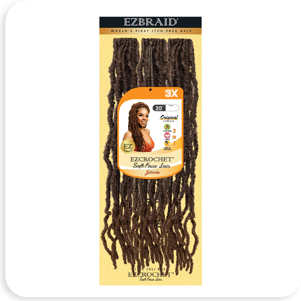 EZBraid EZCrochet 20" - Soft Faux Locs (3x)