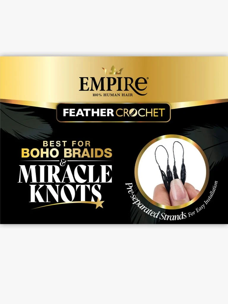 Empire Feather Crochet - Loose Crimp 12"