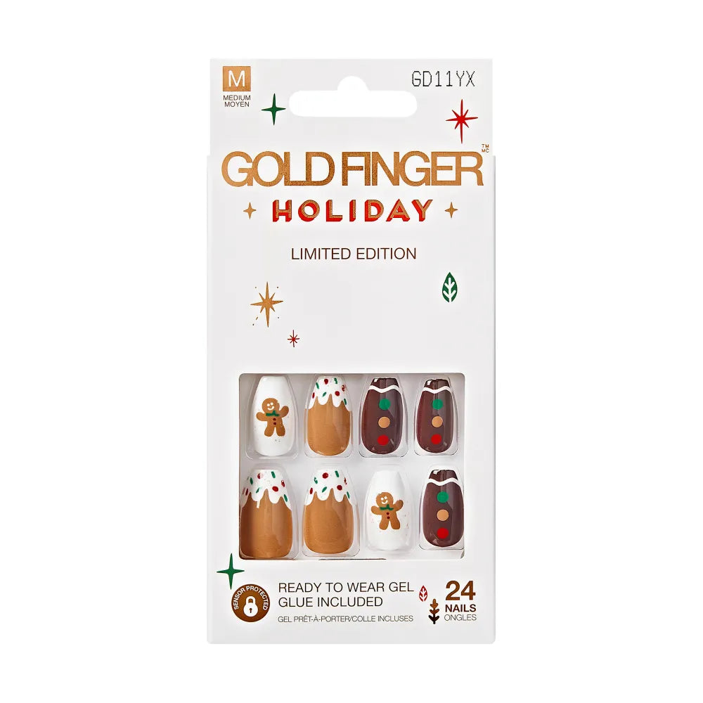(D) KISS GoldFinger Holiday Limited Edition Nails