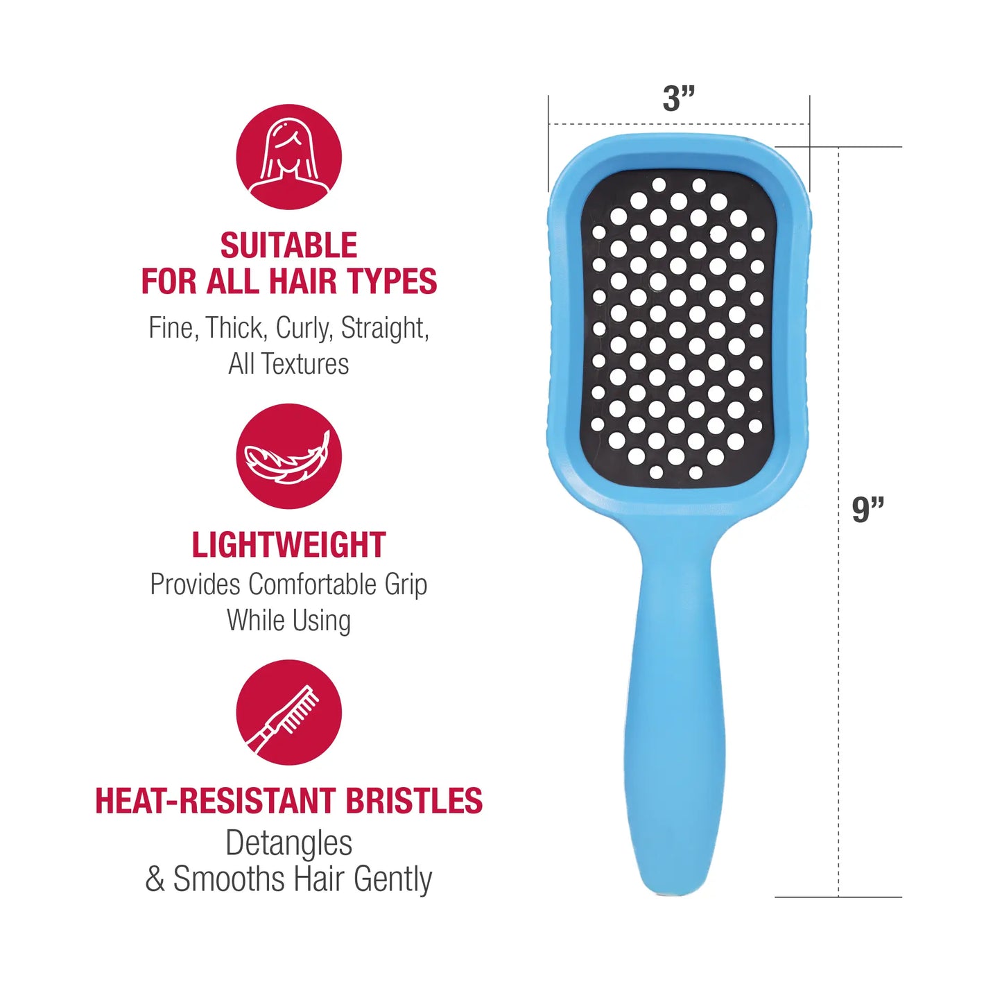 Red By Kiss Wet & Dry Vent Heat-Resistant Brush