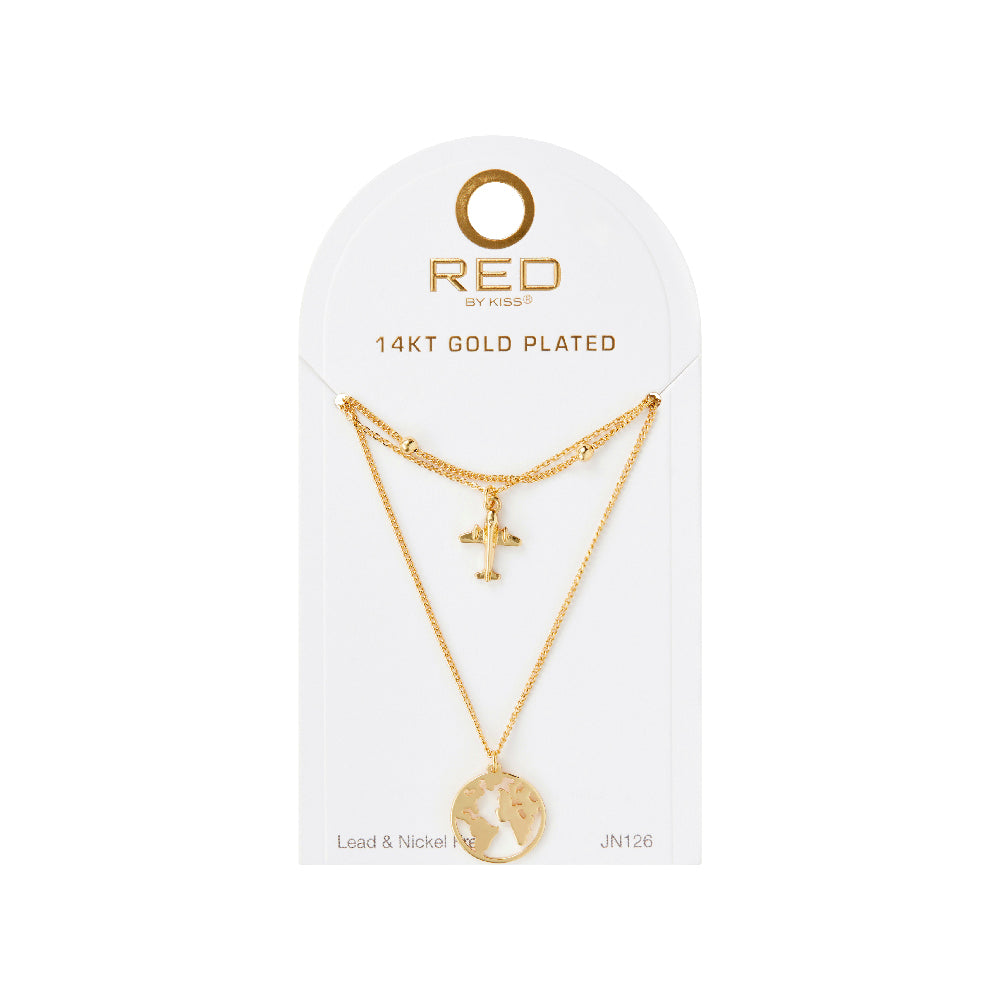 Red By Kiss Jewelry - 14K Gold Plated Necklace