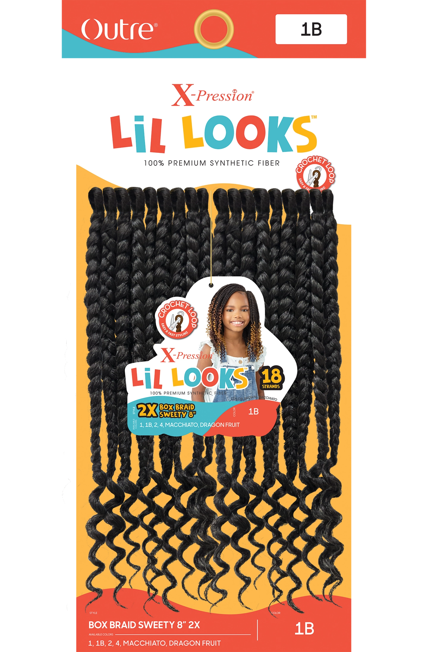 Lil Looks X-Pression - Box Braid Sweety 8" 2x