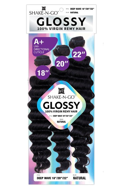 Shake N Go Glossy 100% Virgin Remy Hair - DEEP WAVE