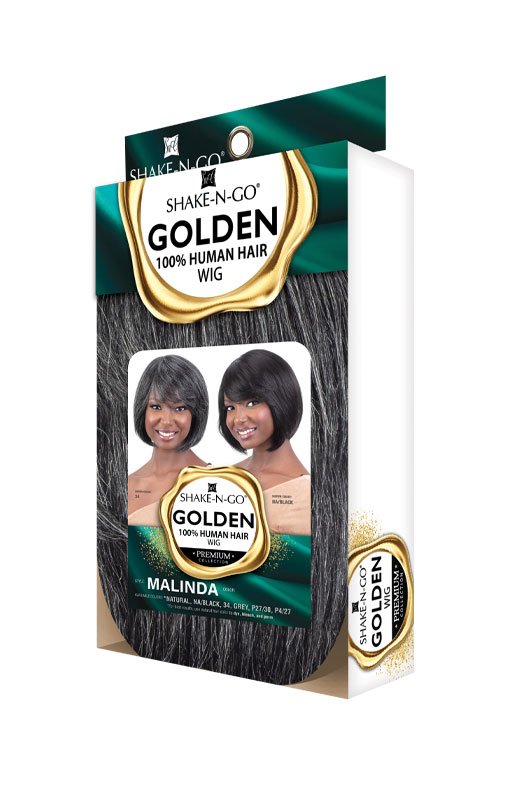 Shake N Go Golden 100% Human Hair Wig - MALINDA