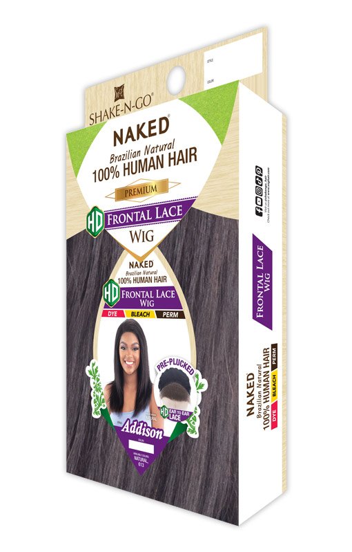 Shake-N-Go Naked Brazilian Natural Human Hair HD Lace Front Wig - ADDISON