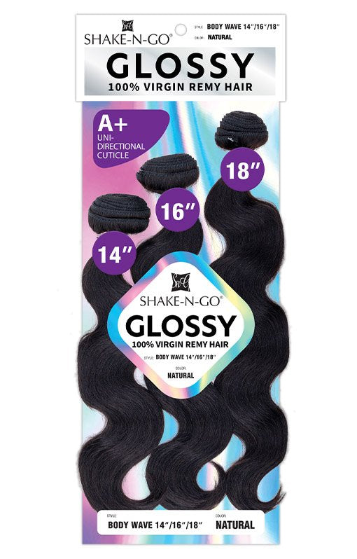 Shake N Go Glossy 100% Virgin Remy Hair - BODY WAVE
