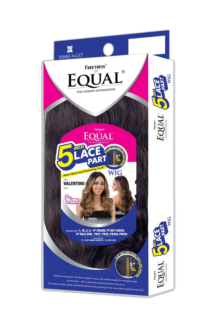 (D) EQUAL 5-Inch Lace Part Wig - Valentino