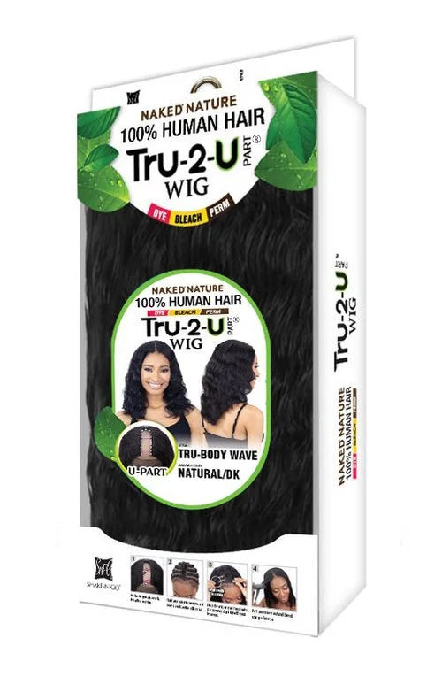 Naked Nature Human Hair Wig - Tru-2-U (U-Part) Body Wave