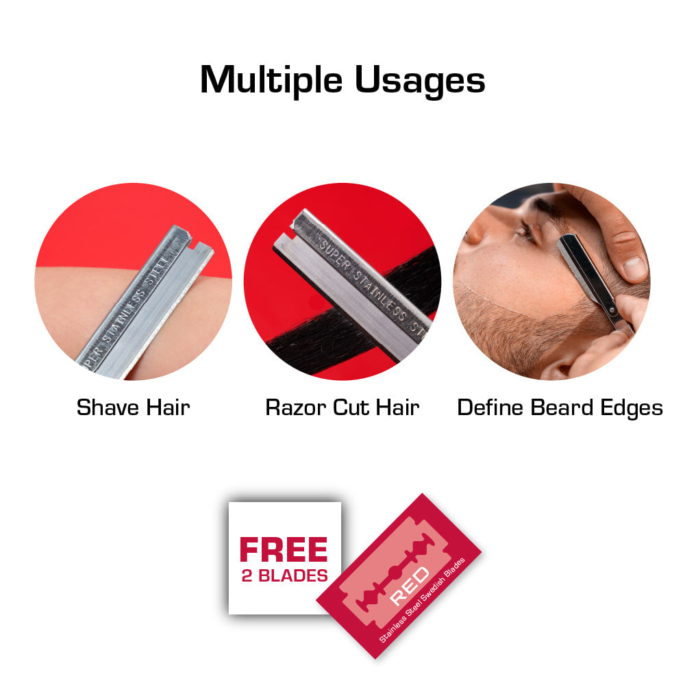 RED - Disposable Shaver with 2pcs Blades (HS13)