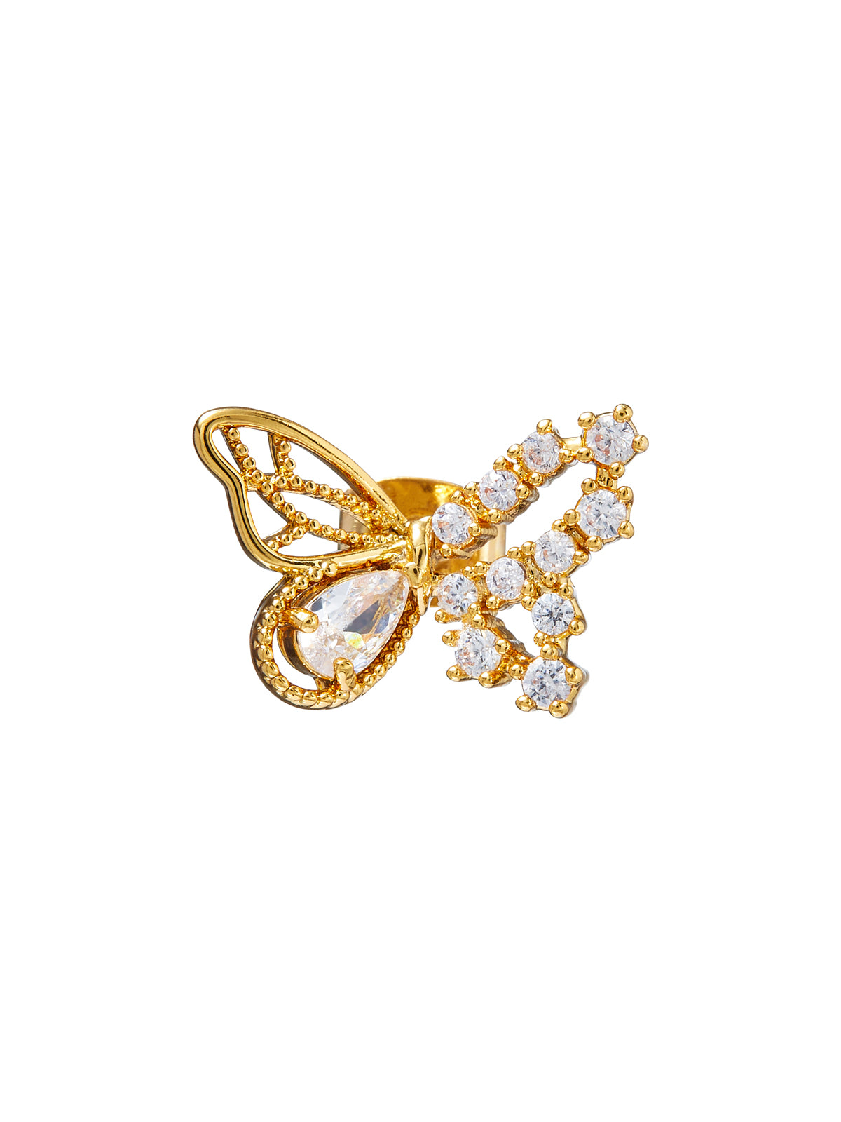 Red By Kiss Jewelry - 18K Gold Plated Cubic Zirconia Earrings