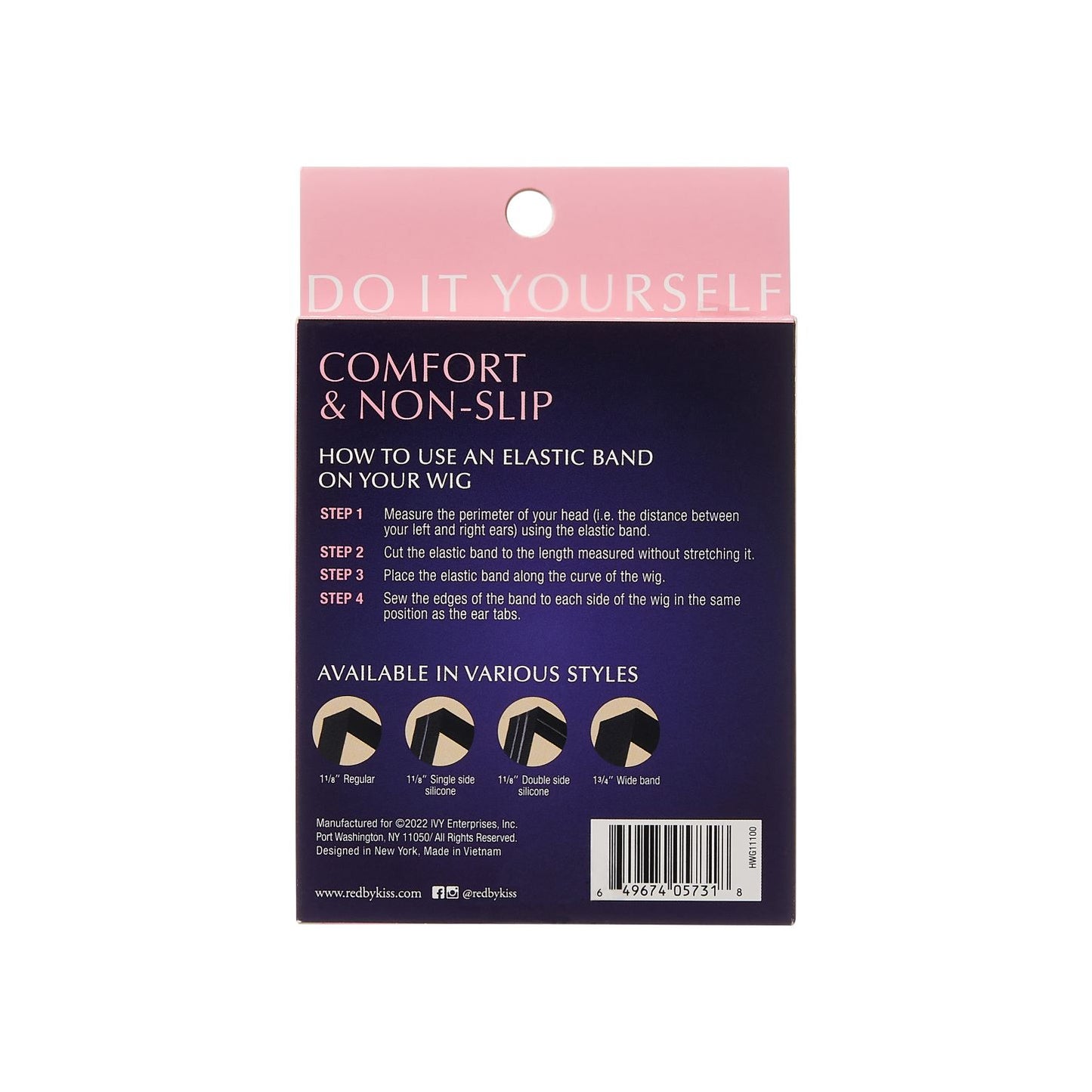 RED by KISS Perfect Melt Elastic Band 1 3/4" (HWG11)