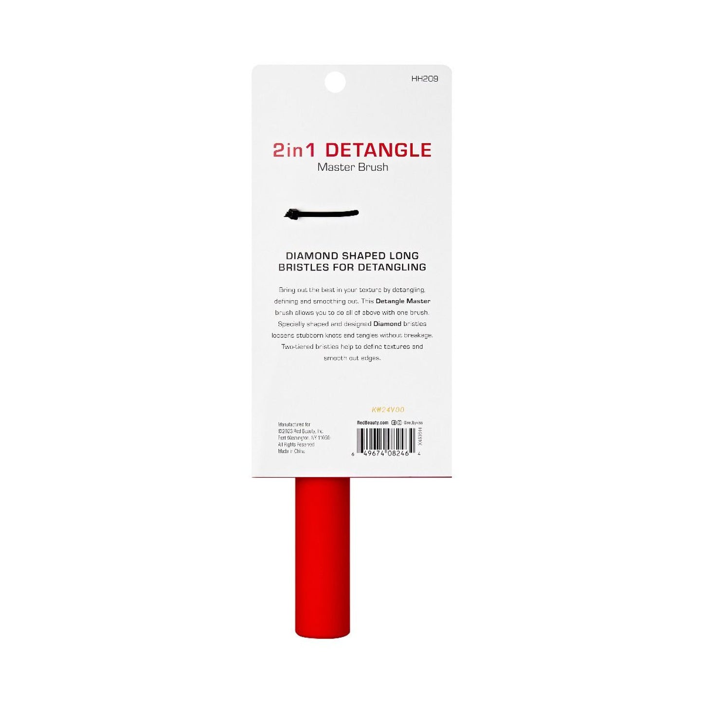 RED by KISS 2in1 Detangle Brush (HH209)