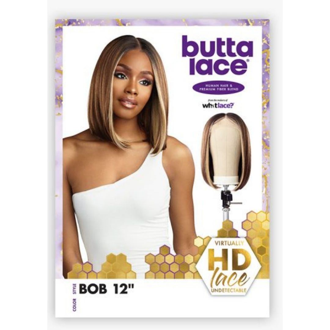 Butta Lace HD Lace Wig (Bob - 12” HH Mixed)