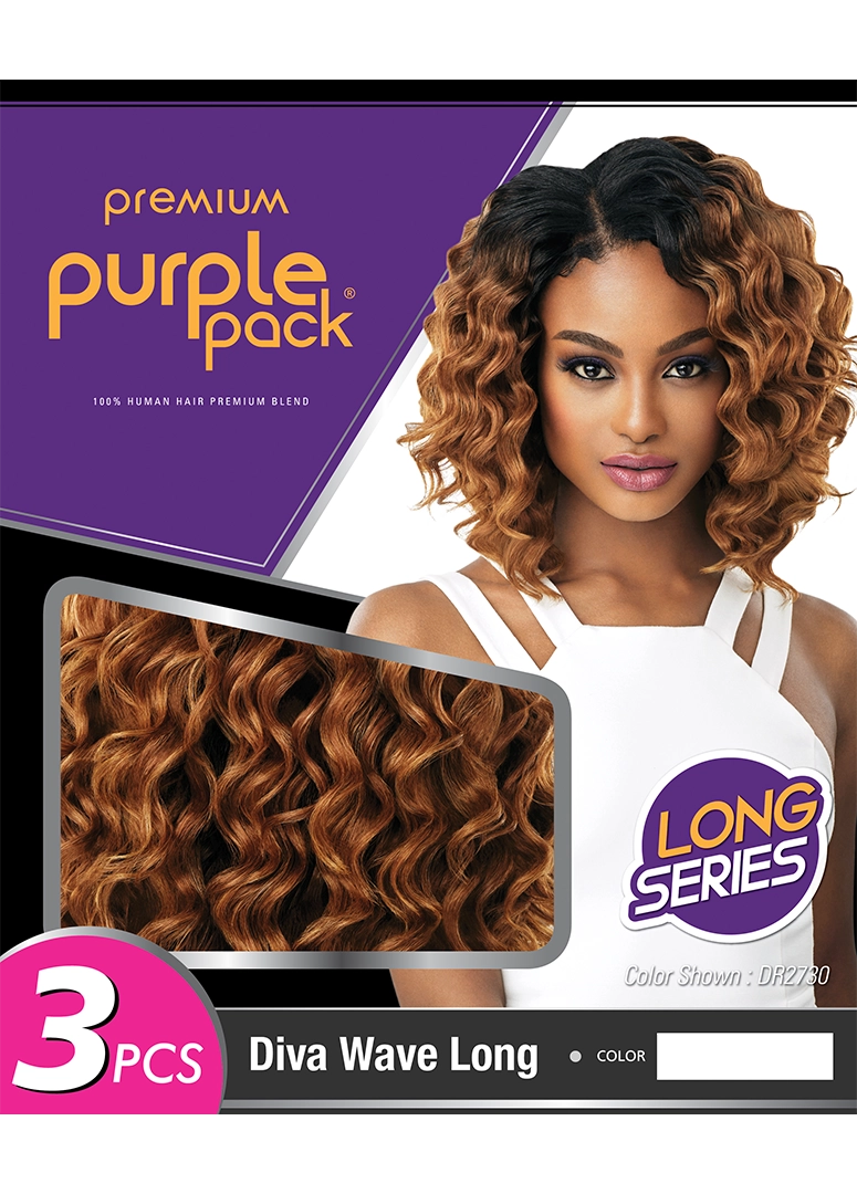 Outre Purple Pack Brazilian Boutique - Diva Wave Long (3-pieces)