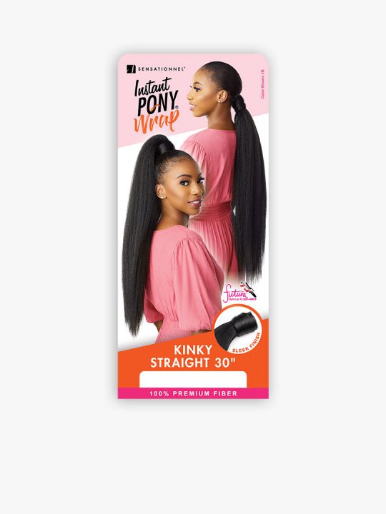 Instant Pony Wrap - Kinky Straight 30"