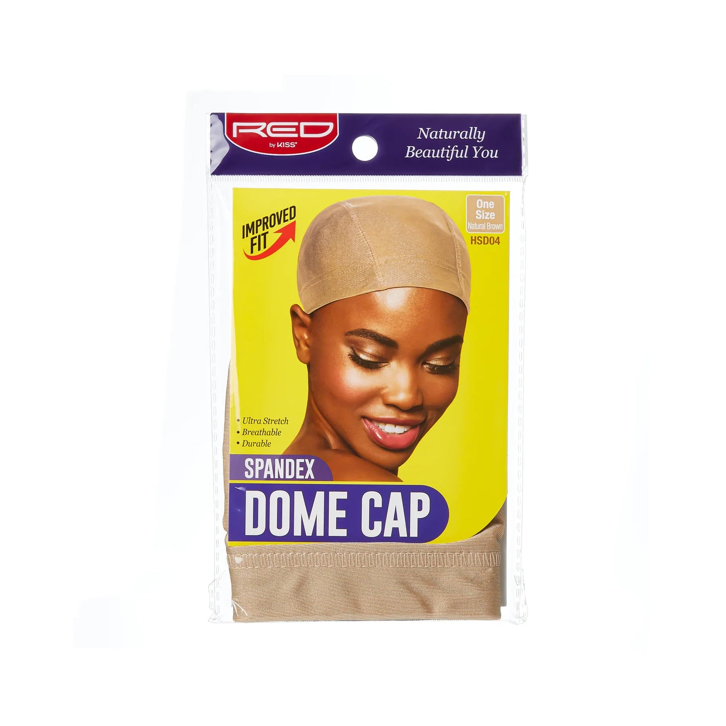 RED Spandex Dome Cap