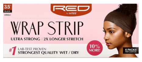 RED Wrap Strips - Black 3.5"