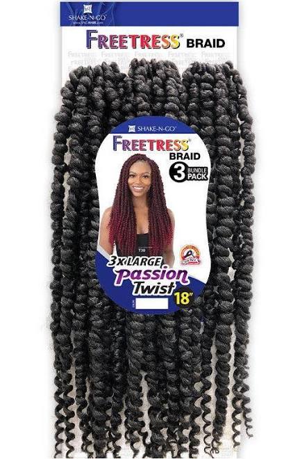 Freetress 3x Large Passion Twist Crochet 18 – Envy Us Beauty Supply