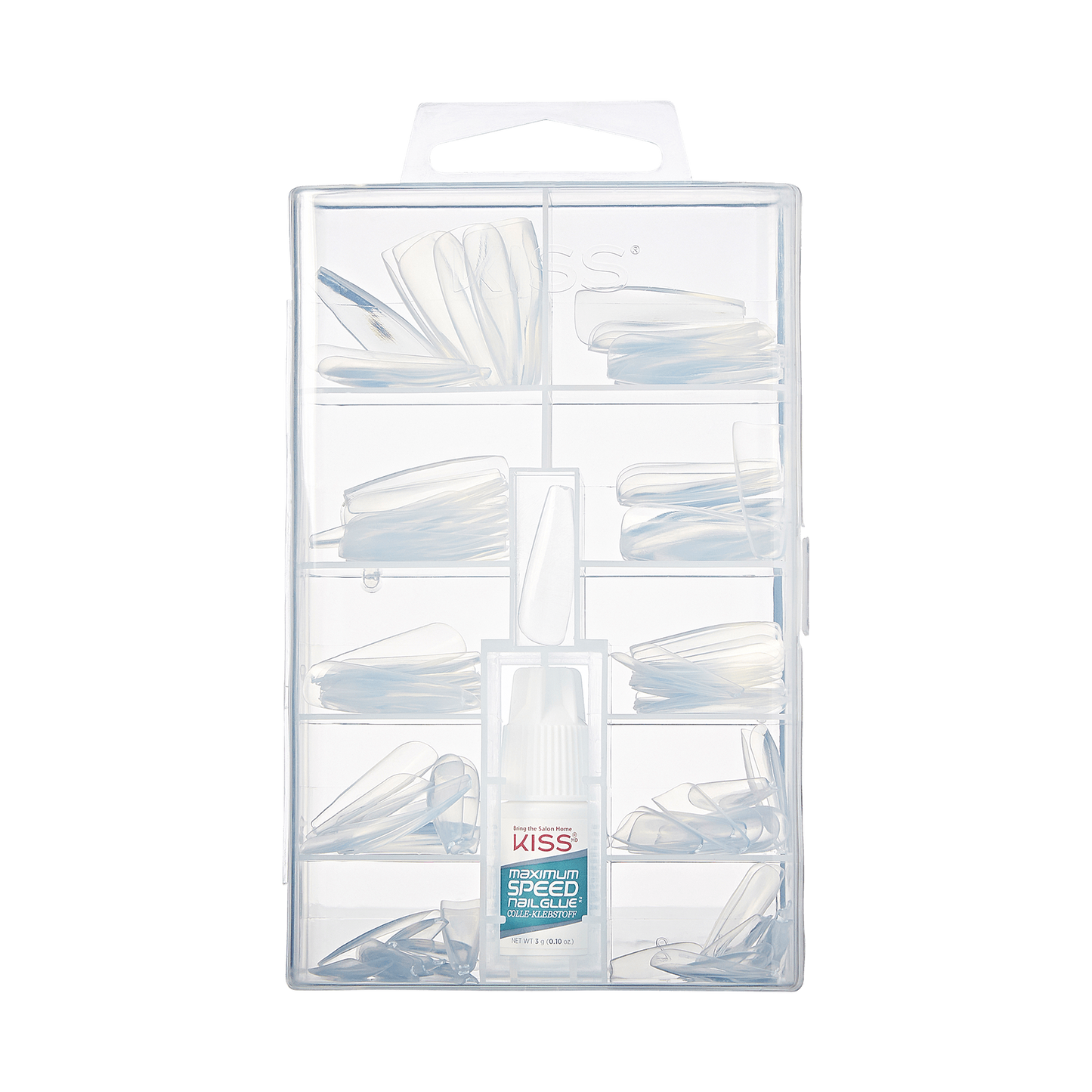 KISS 100 Full Cover Nails - CLEAR