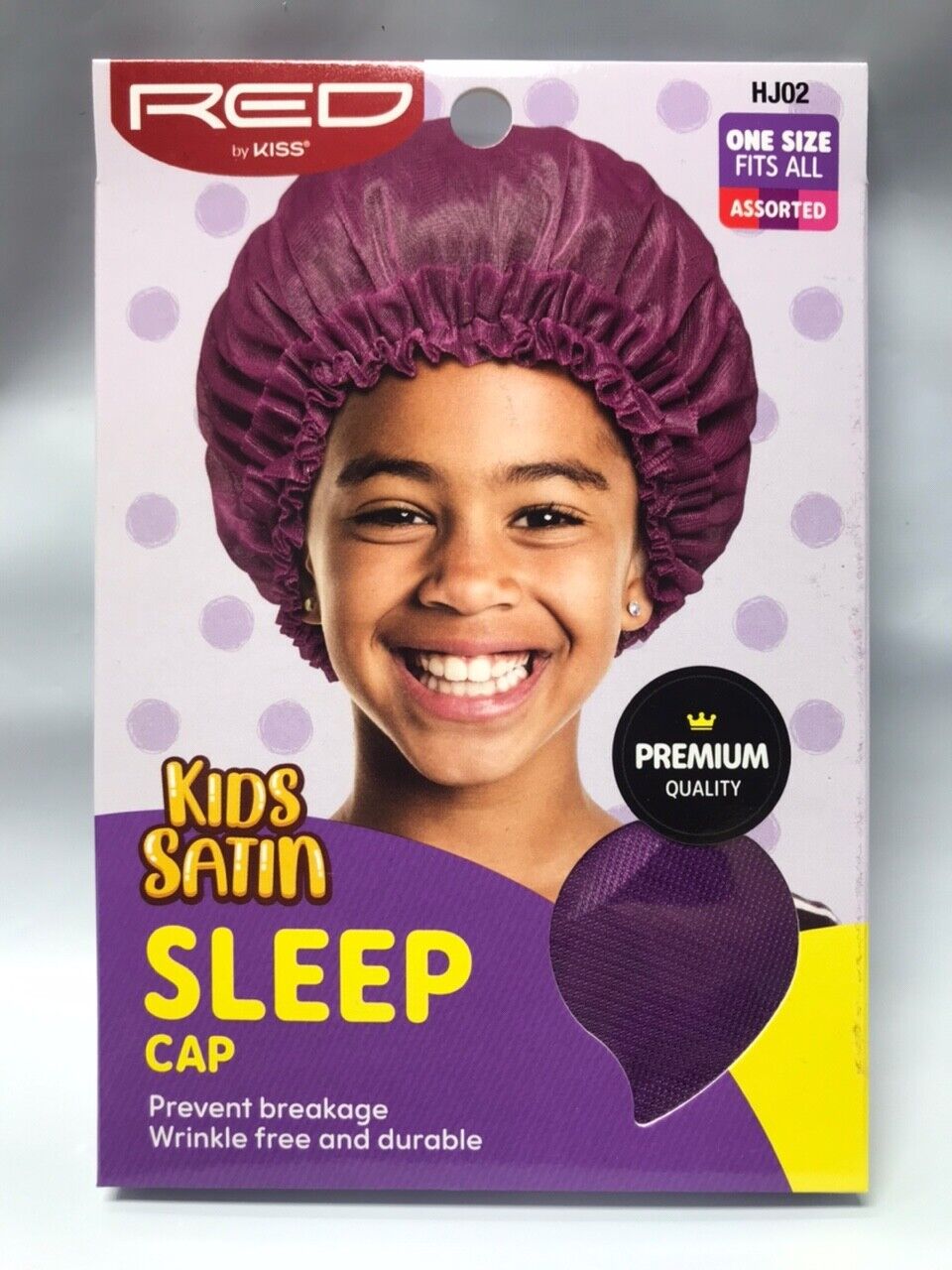 Red by KISS Kids Satin Sleep Cap Bonnet