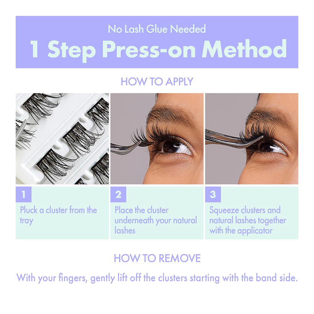 iENVY Press & Go Press On Cluster Lashes All-in-One Kit