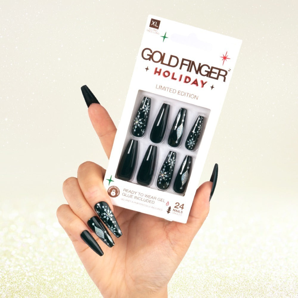 (D) KISS GoldFinger 2023 Holiday Limited Edition Nails