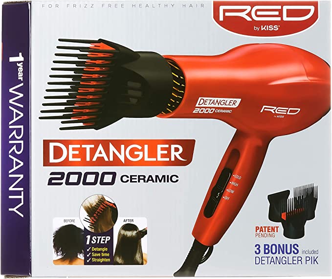 RED by KISS 2000 Ceramic Detangler (BD10N)