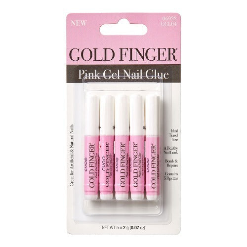 KISS Gold Finger Pink Gel Nail Glue (GGL04)
