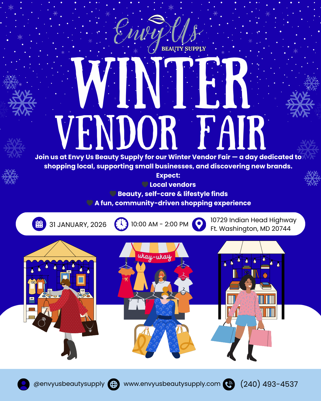 Blue and White Playful Winter Night Market Instagram Post.png