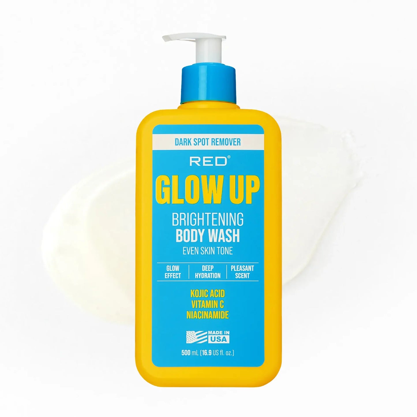 Red By Kiss - Glow Up Brightening Body Wash with Kojic Acid, Vitamin C & Niacinamide