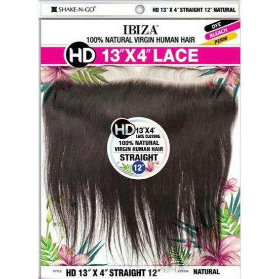IBIZA 100% Natural Virgin Human Hair 13x4 Closure - Straight