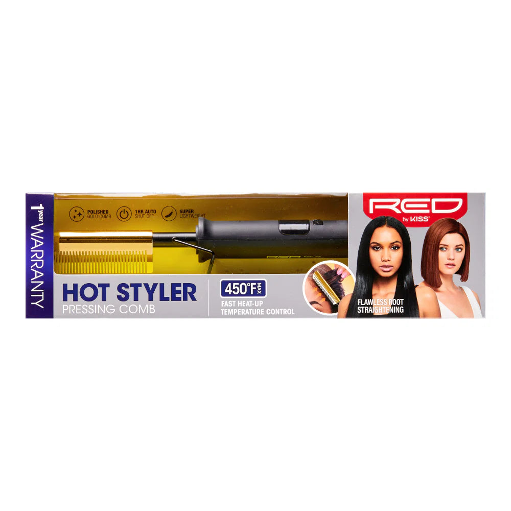Red By Kiss Hot Styler Pressing Comb