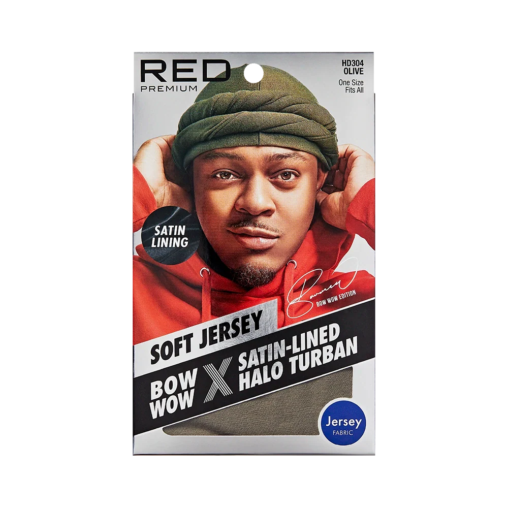 Red By Kiss Bow Wow X Satin-Lined Halo Turban