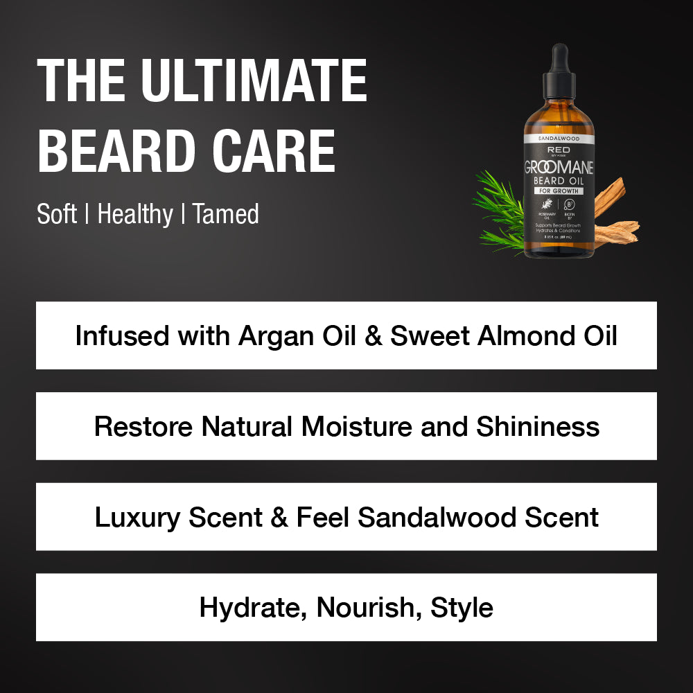 Red by Kiss Groomane Beard Growth Oil