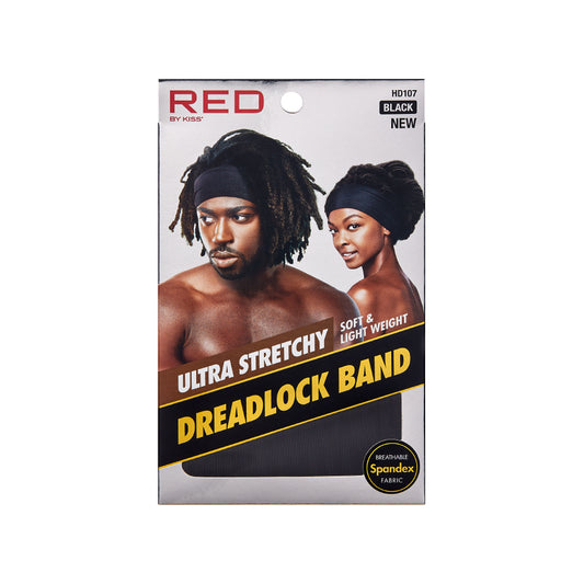 RED BY KISS Silky Spandex Dreadlock Band