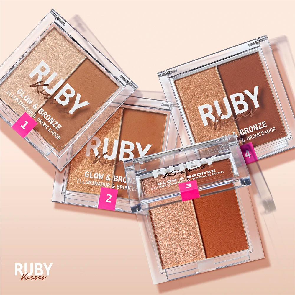 Ruby Kisses Glow & Bronze Highlighter Bronzer Duo