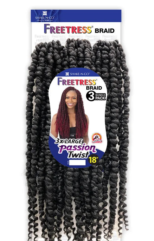 Freetress 3x Large  Passion Twist Crochet 18"