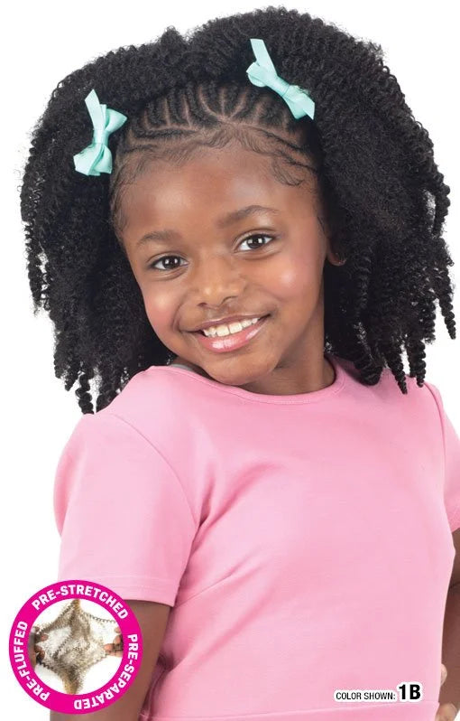 Freetress Pre-Fluffed Poppin Twist 12” for Kids - 3x