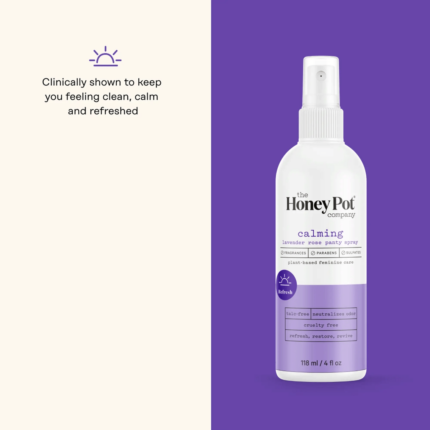 The Honey Pot - Calming Lavender Rose Panty Spray