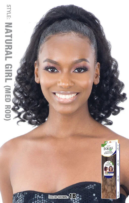 Equal Natural Girl Ponytail - Med Rod