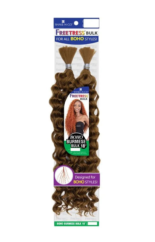 Freetress 100% Human Hair Bulk 18” - Boho Burmese Bulk