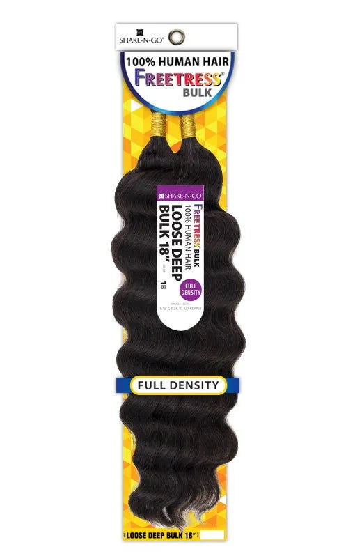 Freetress 100% Human Hair Bulk 18” - Loose Deep Bulk