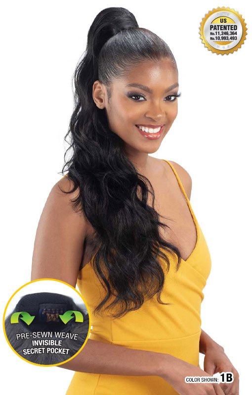 Organique Secret Pocket Pony Pro - LOOSE WAVE 26"