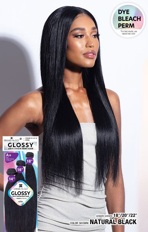 Shake N Go Glossy 100% Virgin Remy Hair - STRAIGHT