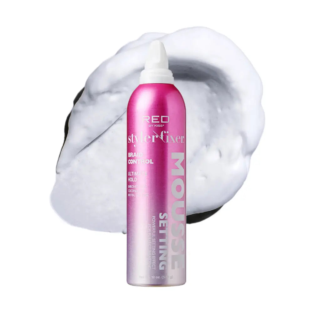 Red by Kiss Frizz Control Setting Mousse For Braid And Curls