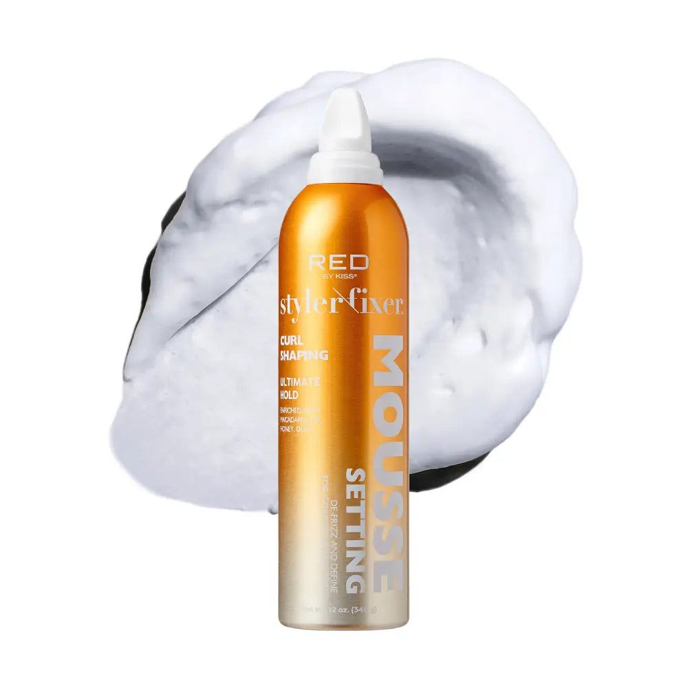 Red by Kiss Frizz Control Setting Mousse For Braid And Curls