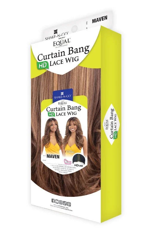 Freetress Equal Curtain Bang HD Lace Wig – Maven