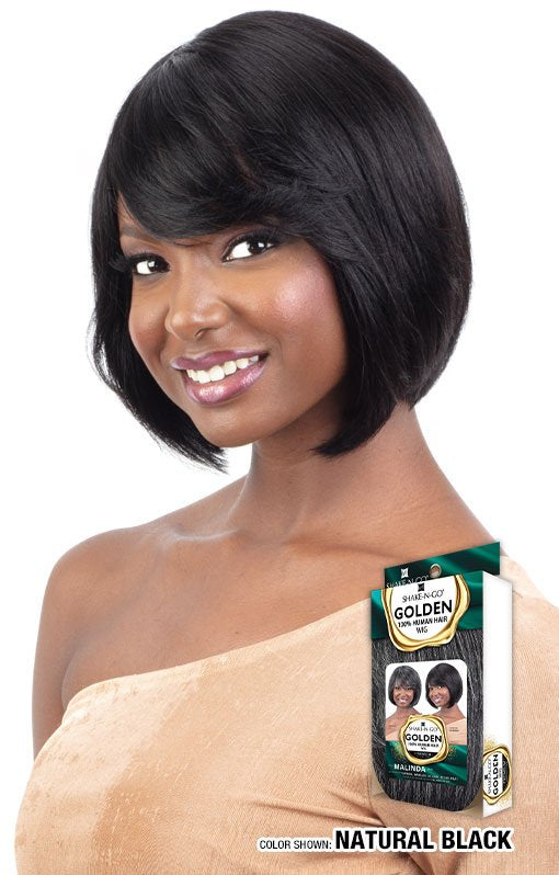 Shake N Go Golden 100% Human Hair Wig - MALINDA