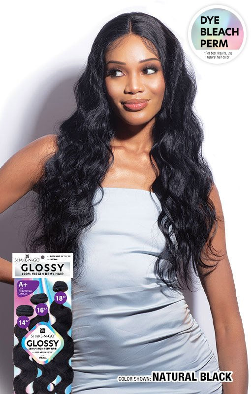 Shake N Go Glossy 100% Virgin Remy Hair Weave - BODY WAVE